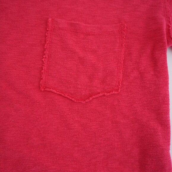 Anthropologie T.La Pink Cropped Scoop Neck Long Sleeve Shirt Small - Picture 8 of 12